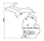 Michigan state map thumbnail image