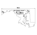 Maryland state map thumbnail image