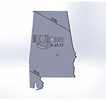 Alabama state map thumbnail image