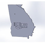 Georgia state map thumbnail image