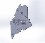 Maine state map thumbnail image