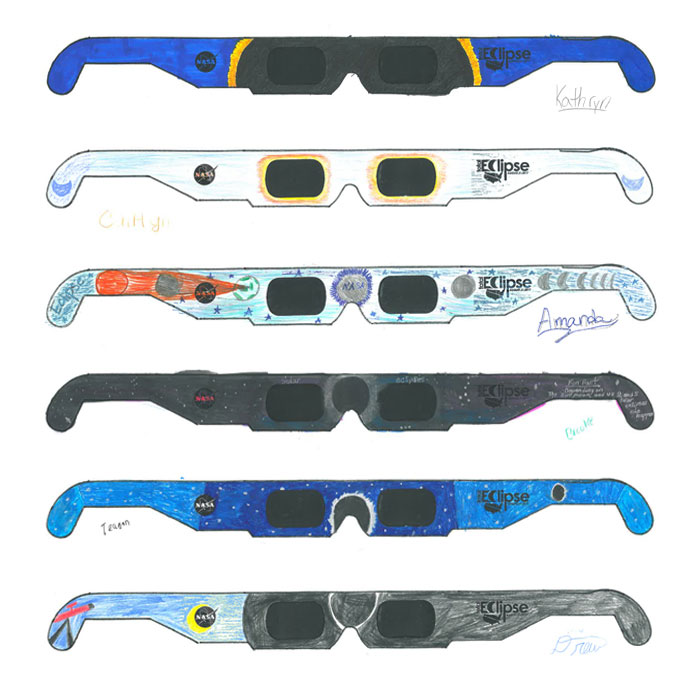 Decorated Eclipse Glasses