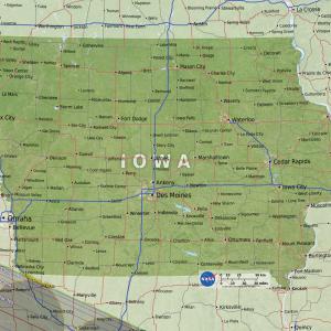 IOWA state map