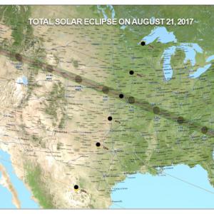 Eclipse 2017 USA map