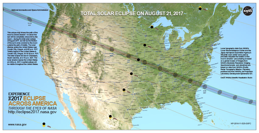 Eclipse Maps Total Solar Eclipse 2017