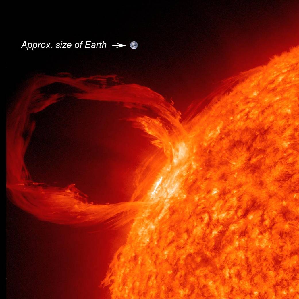 dramatic eruptive prominence imaged by the NASA Solar Dynamics Observatory on March 30, 2010