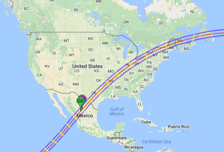 April 8, 2024 path of totality across the US
